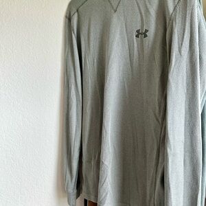Under Armour Men's Gray Long Sleeve Waffle Knit Shirt